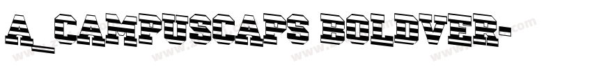 a_CampusCaps BoldVer字体转换